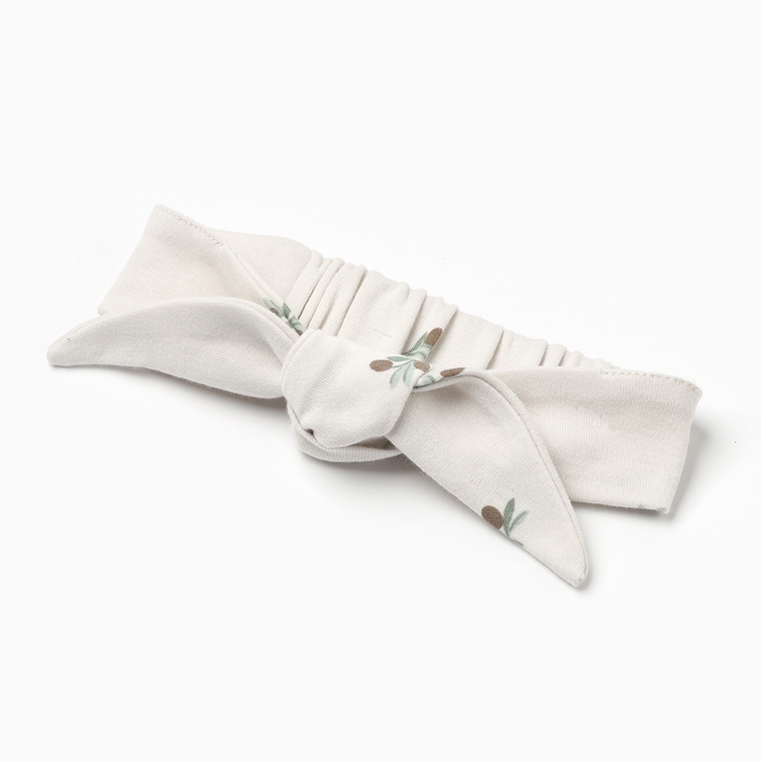 Комплект (платье и повязка) Крошка Я Olives, р. 80-86, молочный