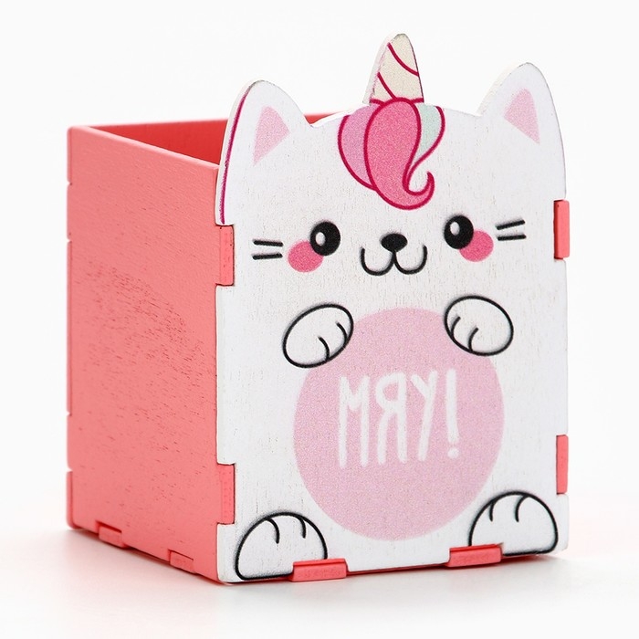 Органайзер для канцелярии &laquo;Мяу!&raquo; кот-единорог