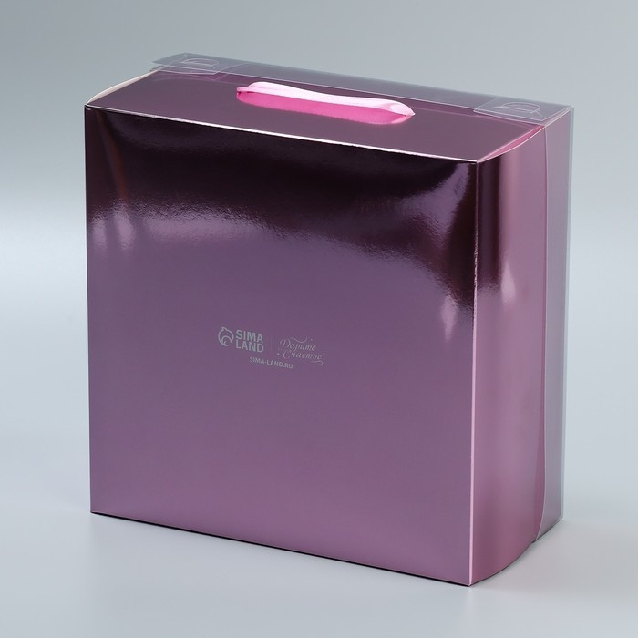 Коробка подарочная складная, упаковка, &laquo;Розовая&raquo;, 20 х 20 х 10 см