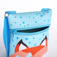 Подарочный набор для девочки &laquo;Добрая лисичка&raquo;, сумка, значок, цвет голубой