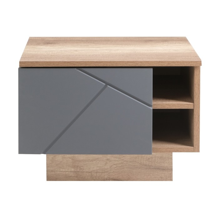 Тумба прикроватная Даллас, 500х402х366, Дуб каньон/ Софт графит МДФ