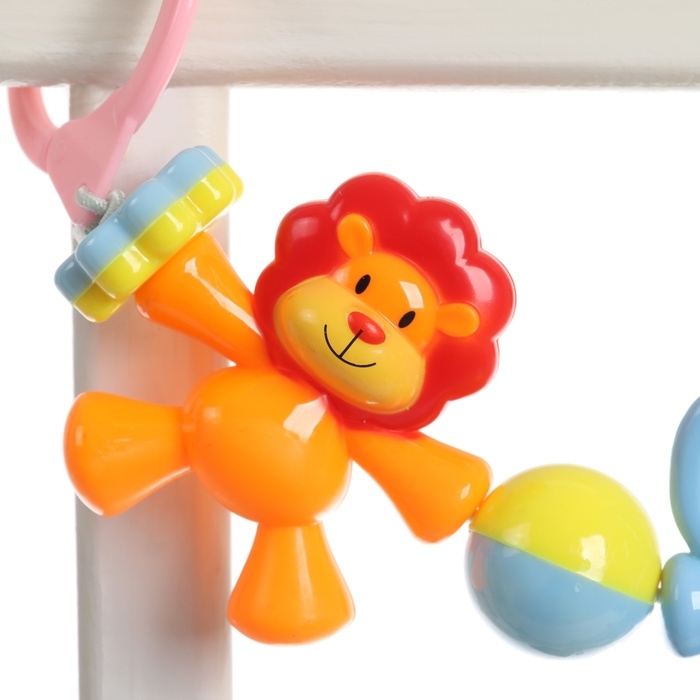 Растяжка на коляску/кроватку «Друзья», 3 игрушки с погремушками, цвет МИКС, Крошка Я Растяжка на коляску/кроватку «Друзья», 3 игрушки с погремушками, цвет МИКС, Крошка Я