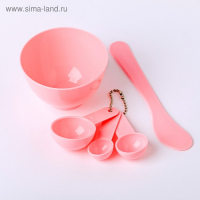 Подарочный набор &laquo;С 8 Марта&raquo;, расческа, повязка на голову, мерные ложки 3 шт, чаша и лопатка для маски, спрессованные маски, BEAUTY FOX