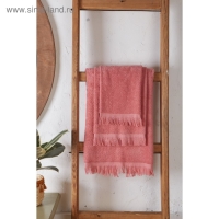 Полотенце махровое LoveLife Fringe 70х130 пыльный розовый, 100% хлопок,360 г/м2
