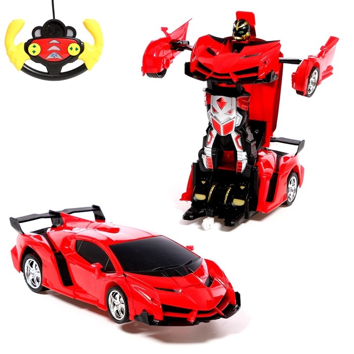 Робот радиоуправляемый &laquo;Спорткар&raquo;, трансформируется, световые и звуковые эффекты, МИКС
