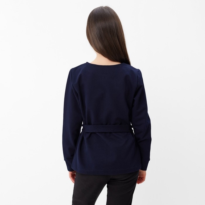 Школьный кардиган для девочки, цвет синий, рост 116 см