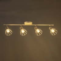 Светильник "Бостон" 4х60Вт Е14 белый/хром Светильник "Бостон" 4х60Вт Е14 белый/хром