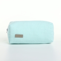 Косметичка на молнии TEXTURA, цвет бирюзовый