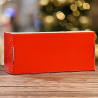 Новый год. Коробка самосборная, с окном, "Желанные подарки 2", 16 х 35 х 12 см.