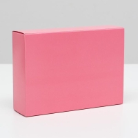 Коробка для конфет 6 шт, розовая, 13,7 х 9,85 х 3,86 см