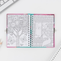 Анкета на замочке, в твердой обложке А6, 40 листов &laquo;Мои секреты&raquo;