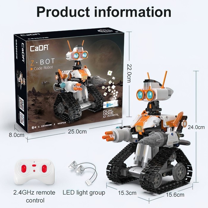 Конструктор радиоуправляемый &laquo;Робот&raquo;, 462 детали