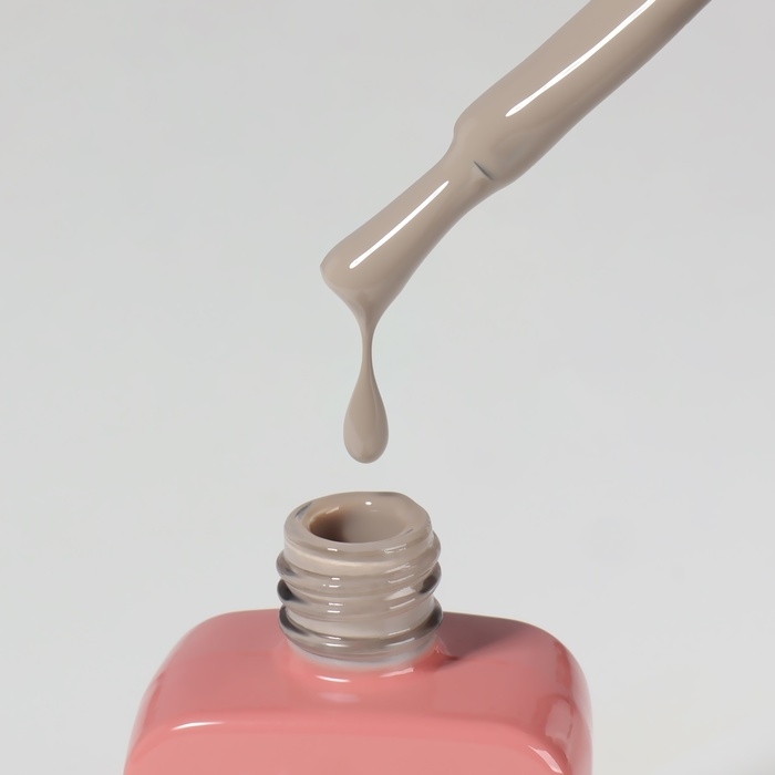 Гель лак для ногтей &laquo;SIMPLE&raquo;, 3-х фазный, 10 мл, LED/UV, цвет нюдовый (107)