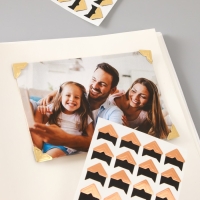 Набор уголков с кармашком для фотографий 24 уголка "Стиль" золото 12,5х9 см МИКС Набор уголков с кармашком для фотографий 24 уголка "Стиль" золото 12,5х9 см МИКС