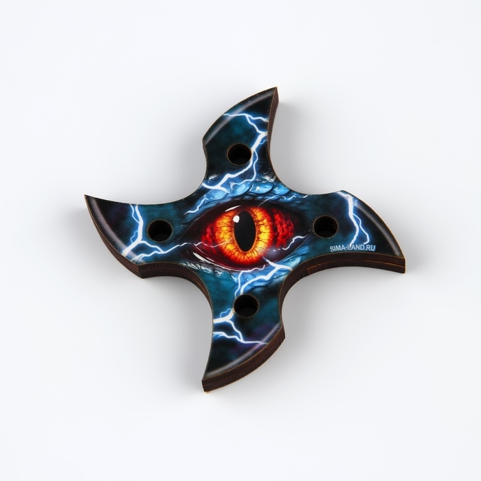 Деревянное оружие, детское сувенирное &laquo;Глаз&raquo;, нож сюрикен, 6 см