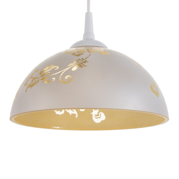 Светильник BayerLux  Колпак "Рочелл" 1 лампа E27 40Вт белый-шампань  д.250