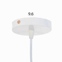 Люстра "Оазис" 1х60Вт Е27 Белый, золото 15х15х30(100)см