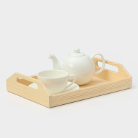 Поднос деревянный Доляна &laquo;Под роспись&raquo;, 30&times;20&times;6 см, сосна