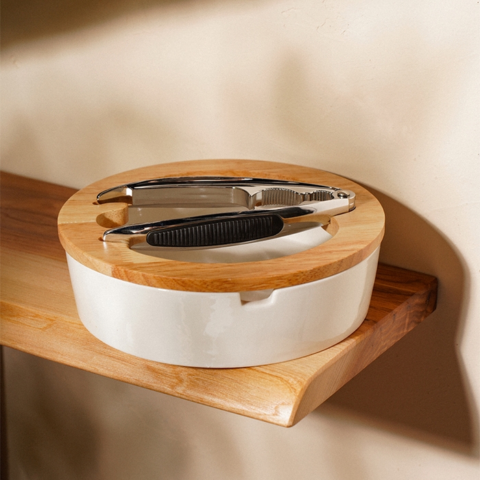 Орешница фарфоровая с орехоколом SL Home &laquo;Тренто&raquo;, 2 предмета: орешница, орехокол