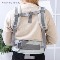 Рюкзак-кенгуру, хипсит для малыша &laquo;Абстракция&raquo;, от 3 до 20 кг., цвет серый