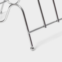 Подставка для крышек на 3 предмета Доляна, 21×14×14 см, цвет хром Подставка для крышек на 3 предмета Доляна, 21×14×14 см, цвет хром