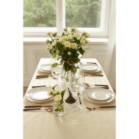 Скатерть Этель Shine 150*250 +/-3см, цв.молочный, пл. 192 г/м2, хл с ВГМО