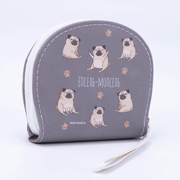 Кошелек женский &laquo;ЁПСЕЛЬ-МОПСЕЛЬ&raquo; 12,5х10,5 см