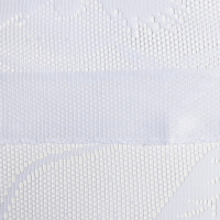 Тюль на кухню без шторной ленты, 170х150 см, цвет белый, 100% полиэстер