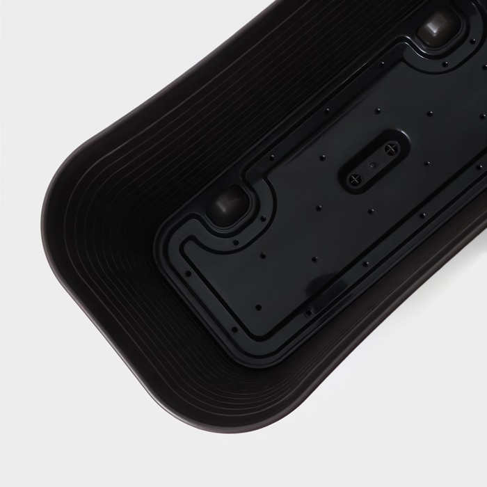 Ящик балконный &laquo;Ротанг&raquo;, 57,5 см, 12 л, цвет коричневый