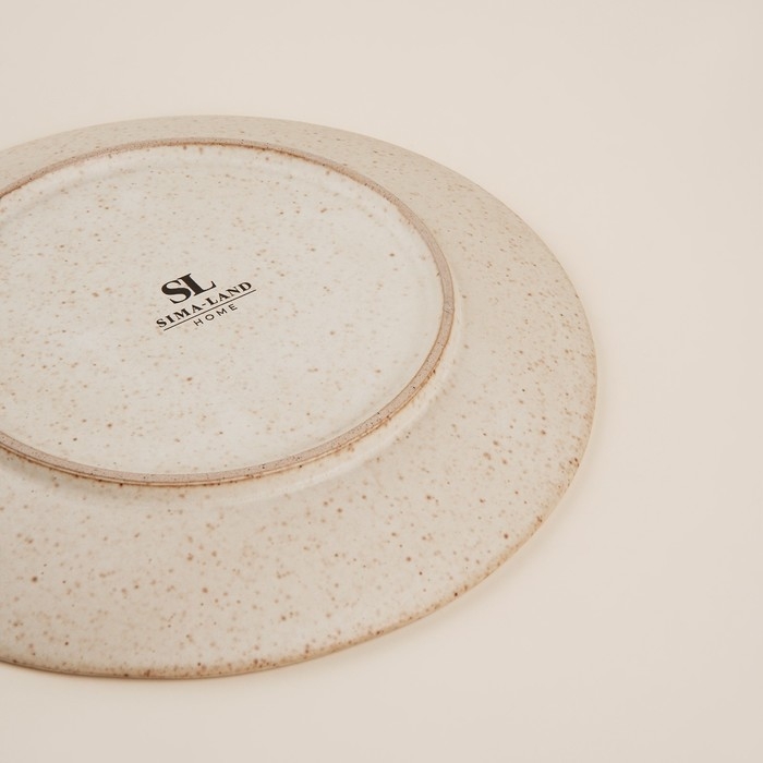 Набор тарелок керамических SL Home &laquo;Виенто&raquo;, d=23 см, цвет бежевый