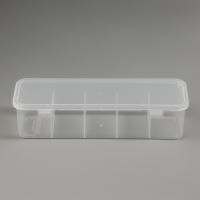 Органайзер для хранения, с крышкой, 28&times;9&times;7 см, прозрачный