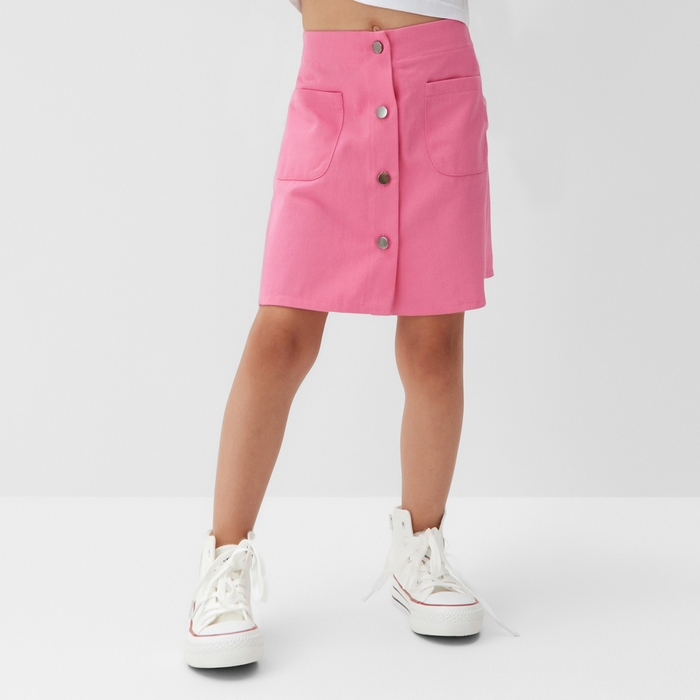 Юбка детская KAFTAN р. 36 (134-140 см), ярко-розовый Юбка детская KAFTAN р. 36 (134-140 см), ярко-розовый