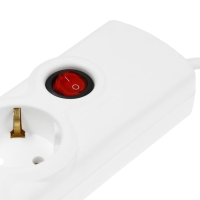 Сетевой фильтр Luazon Lighting, 5 розеток, 5 м, 3500 Вт, 3х1 мм2, 16 A, 220 В, c предохранителем, белый Сетевой фильтр Luazon Lighting, 5 розеток, 5 м, 3500 Вт, 3х1 мм2, 16 A, 220 В, c предохранителем, белый