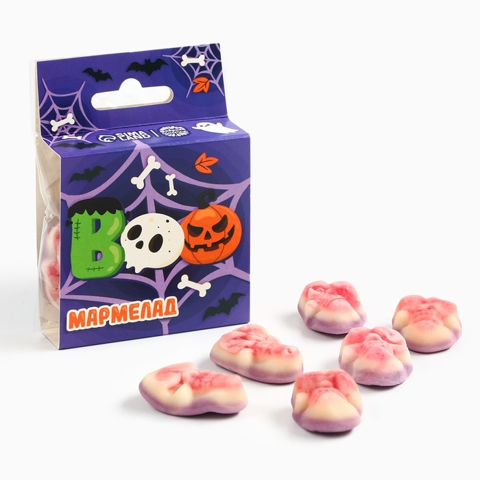 Хэллоуин Мармелад в виде черепа &laquo;Паутина&raquo;, 40 г