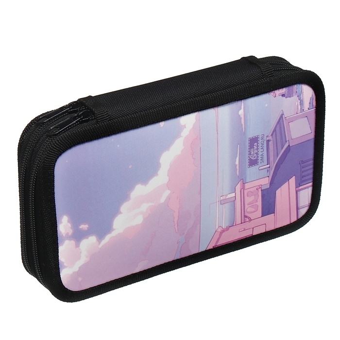 Пенал 2 секции, 125 х 205 х 40 мм, Calligrata 30П26/2 Пенал 2 секции, 125 х 205 х 40 мм, Calligrata 30П26/2 "Корея", ламинированный картон