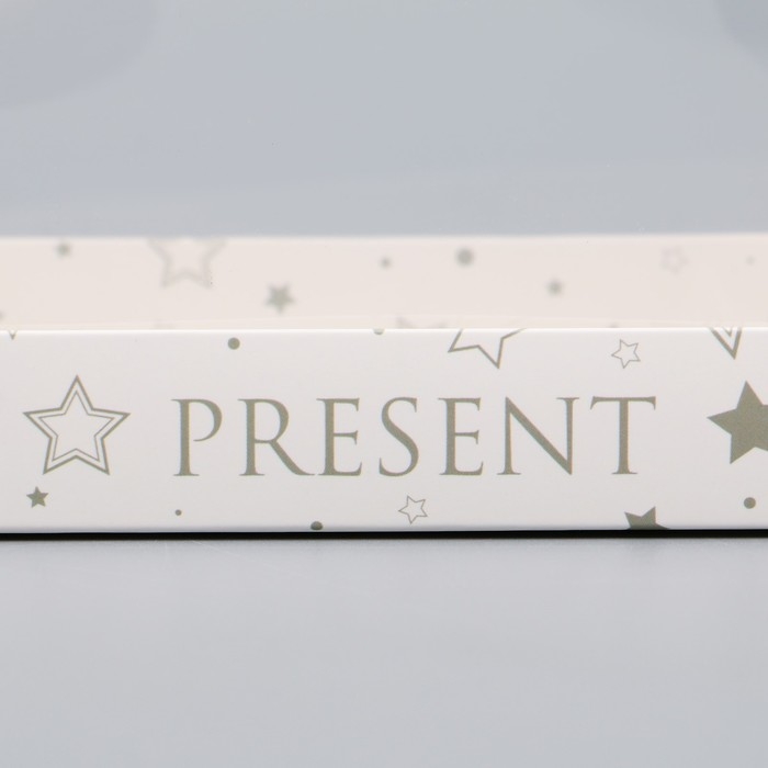 Коробка кондитерская для муссовых пирожных &laquo;Звёздочки&raquo;, 27 х 8.6 х 6.5 см