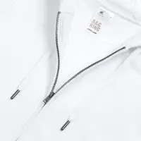 Толстовка на молнии с капюшоном унисекс King, белая, размер XL