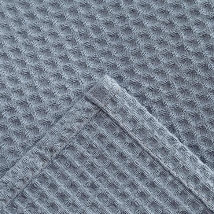 Полотенце вафельное «Этель» 70х140 см, цвет серый, плотность 240 г/м2 Полотенце вафельное «Этель» 70х140 см, цвет серый, плотность 240 г/м2