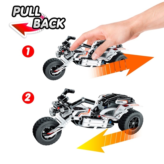 Конструктор инерционный &laquo;Гоночный трайк&raquo;, 198 деталей