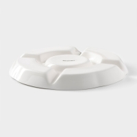 Менажница фарфоровая 5 ячеек Magistro &laquo;Бланш&raquo;, 24,7&times;24,5&times;2,7 см, цвет белый