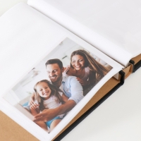 Фотоальбом на 100 фото 10х15 см "Графичные цветы" кожзам в коробке МИКС 23,5х4х22,5 см