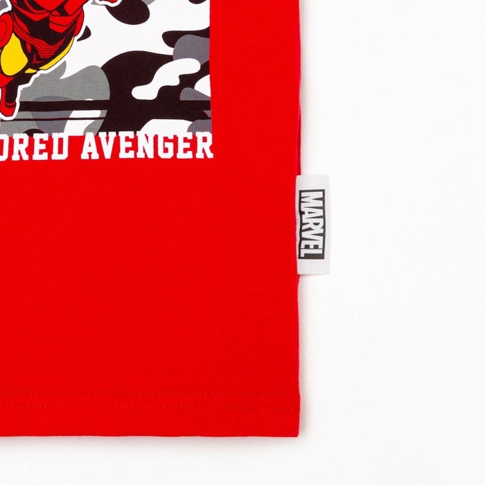 Футболка детская Футболка детская "Iron man" Мстители, рост 98-104, красный