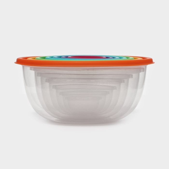 Набор мисок &laquo;Радуга&raquo;, 7 шт, цвет МИКС