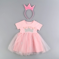 Карнавальный набор «Стильная принцесса»: ободок, платье розовое с короной, рост 98 см Карнавальный набор «Стильная принцесса»: ободок, платье розовое с короной, рост 98 см