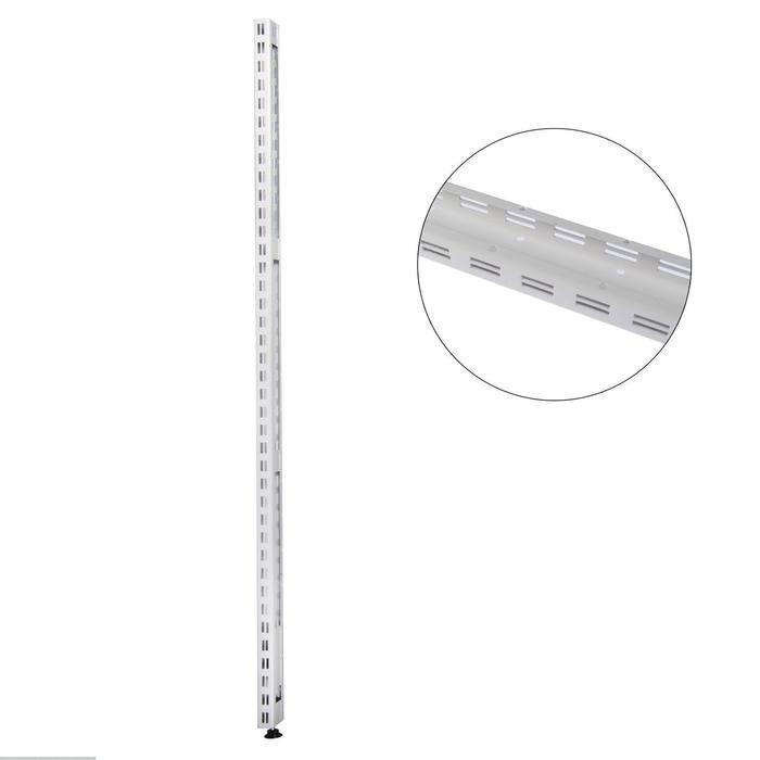 Штатив для стеллажа, двусторонний, 230 см, цвет белый