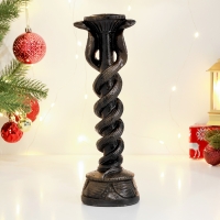 Подсвечник "Змея" 9см, антик Подсвечник "Змея" 9см, антик