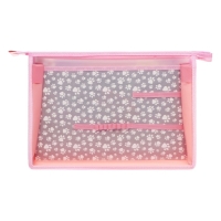 Папка для труда А4, молния сверху, пластиковая, ПТР-22, для девочки, Calligrata "Пушистик"