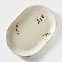 Блюдо керамическое овальное &laquo;Шебби&raquo;, 600 мл, 31&times;22 см, h= 3 см