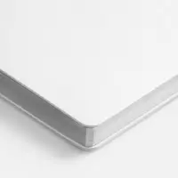 Ежедневник Nebraska Flex, недатированный, белый с серебристым