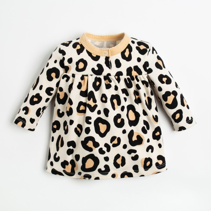 Боди-платье Крошка Я &laquo;Леопард&raquo;, рост 62-68 см